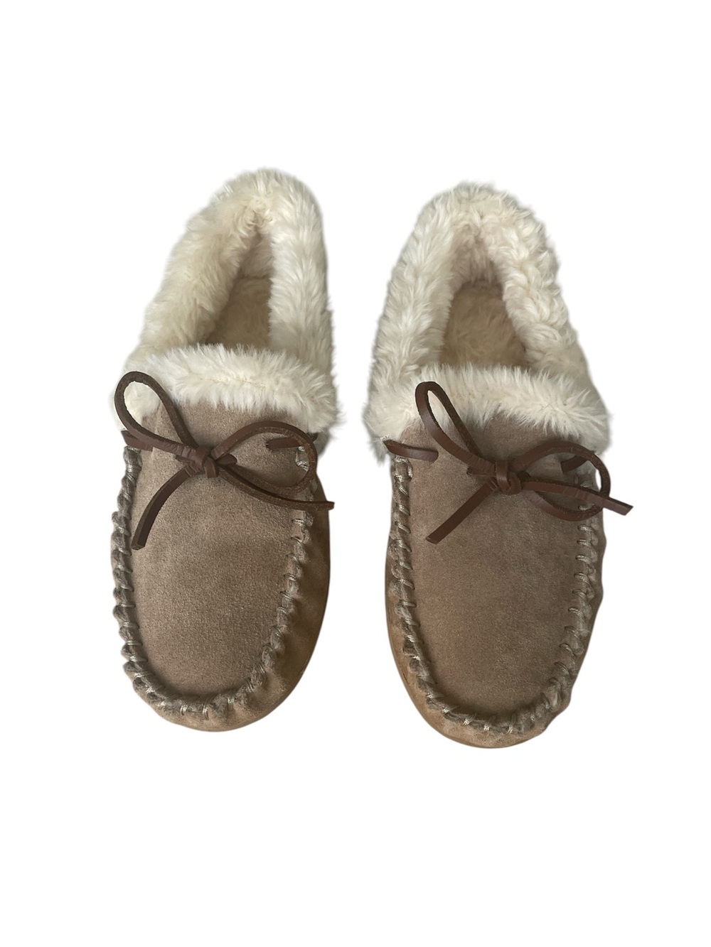 J Crew Women's  Sherpa Sueded Slipper Size 10 - Picture 3 of 9
